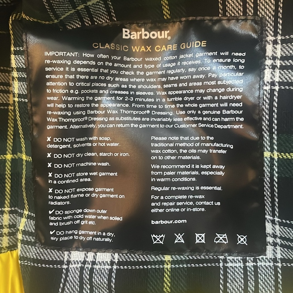 NWT BARBOUR X FLOWER MOUNTAIN Jacket in Black & Yellow - Picture 10 of 12